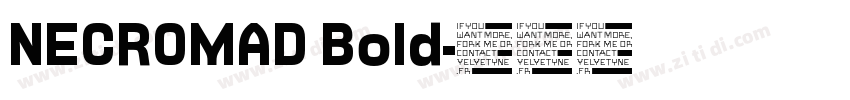 NECROMAD Bold字体转换